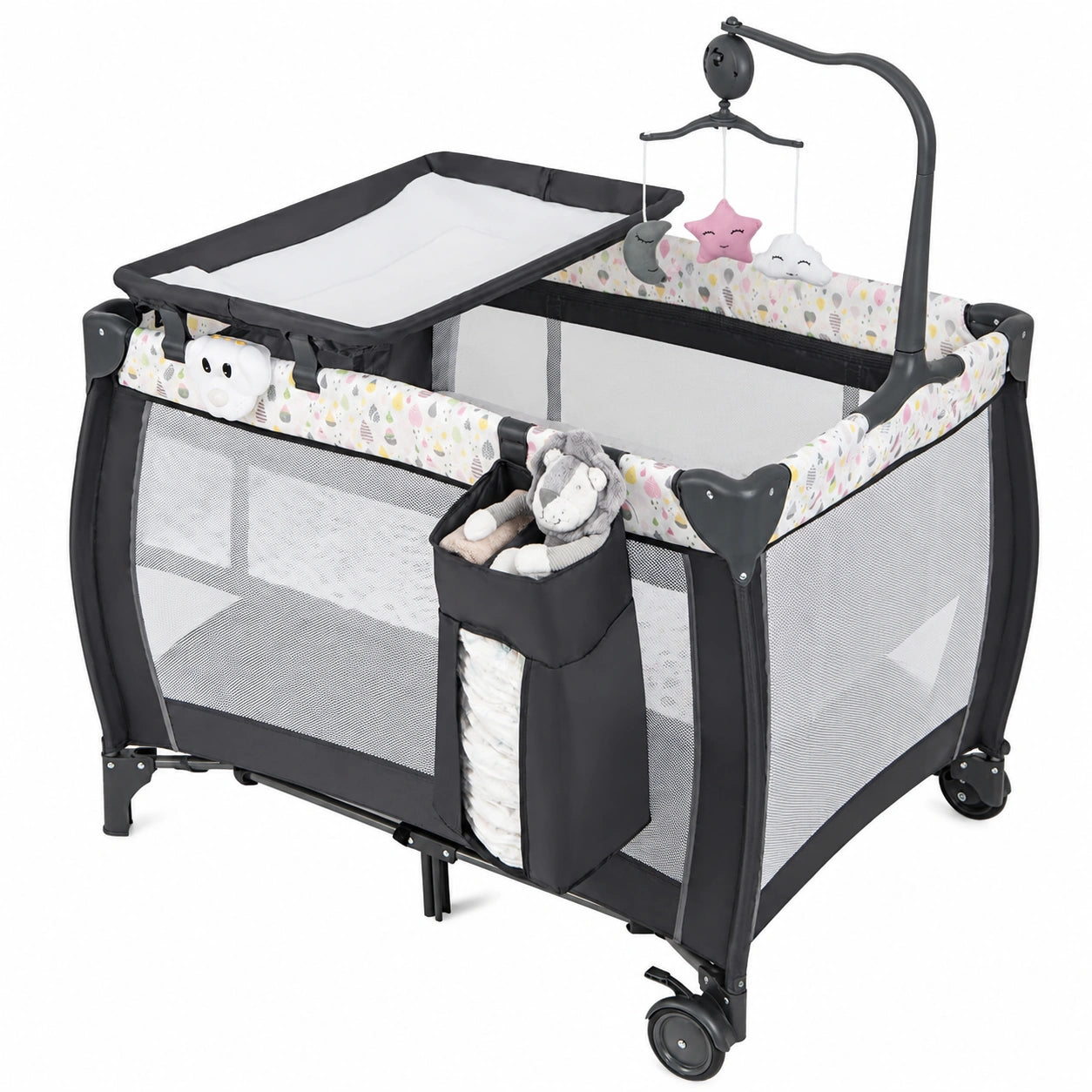 lit-parapluie-evolutif-pour-bebe-avec-matelas-et-table-a-langer-boite-a-musique-et-jouets-suspendus-transport-facile-pour-enfants-jusqu-a-3-ans-kgtchq2689bv